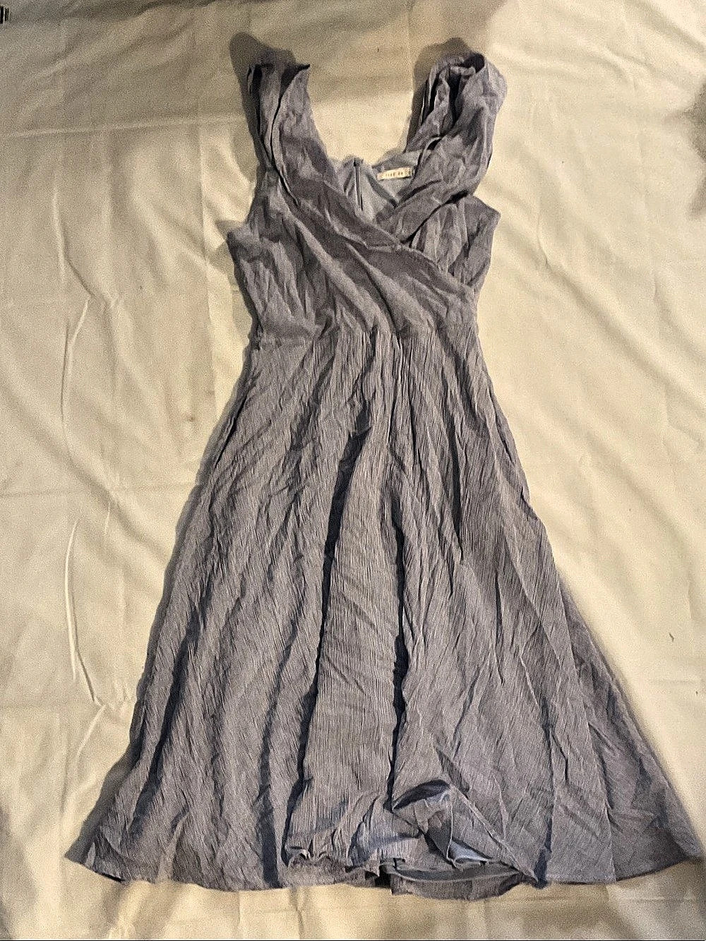 Just Me Striped Maxi Dress in Blue